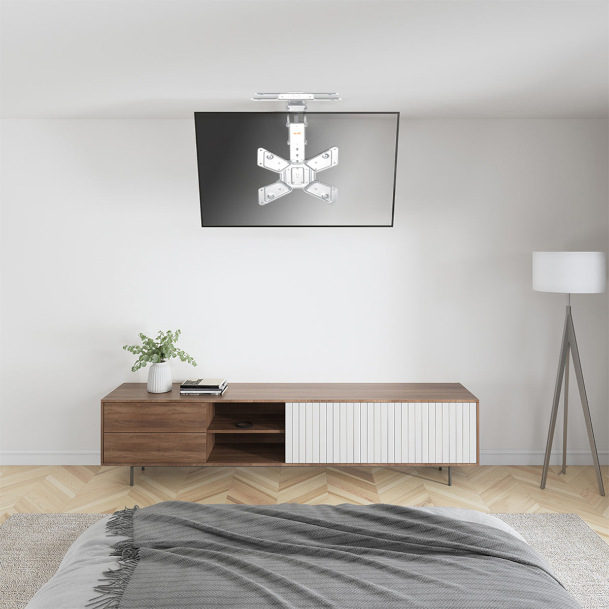 my wall Motorisierter & klappbarer Deckenhalter für Flachbildschirme (HL 46 MWL)