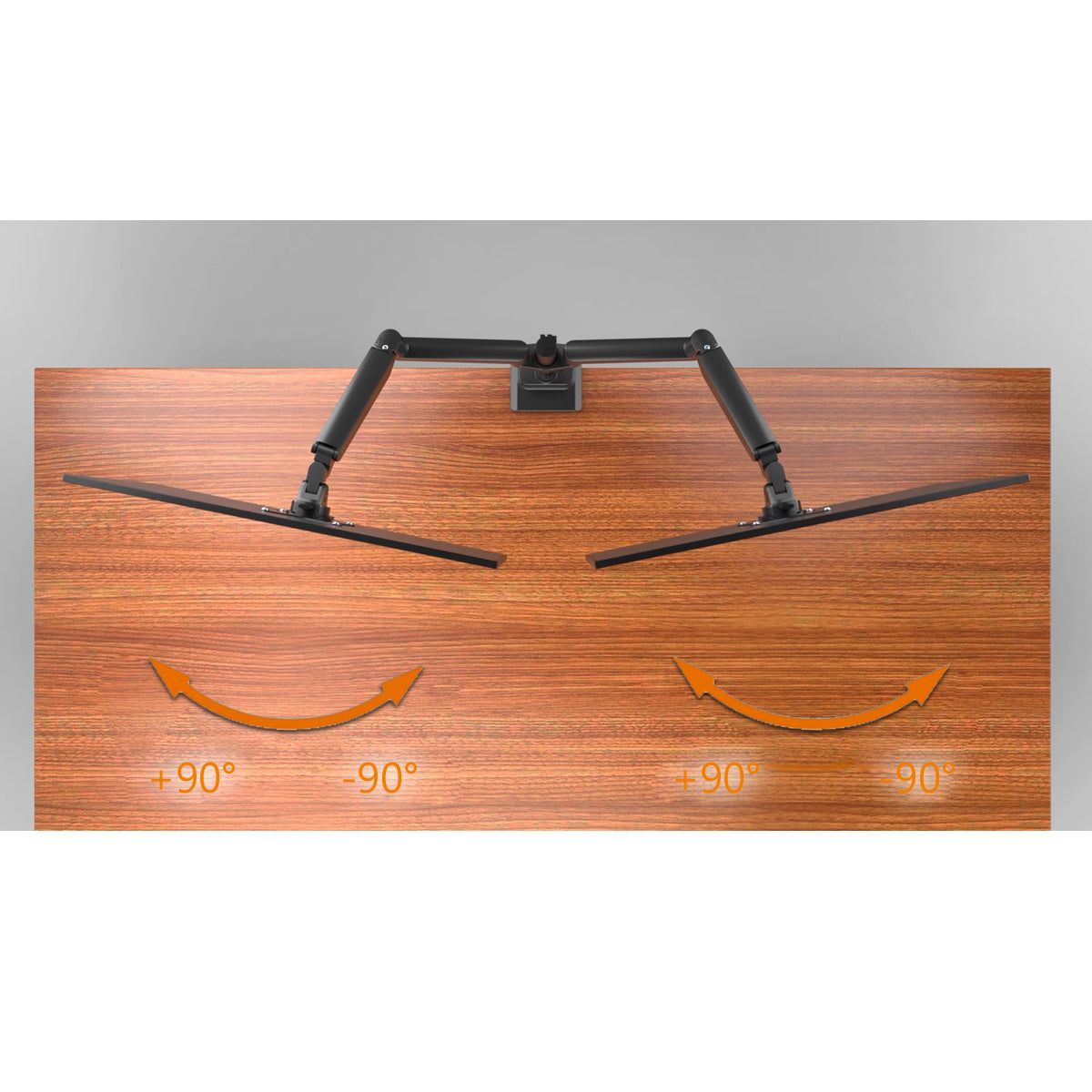 my wall Vollbeweglicher Tischhalter für 2 Flachbildschirme (HL 51-2 L)