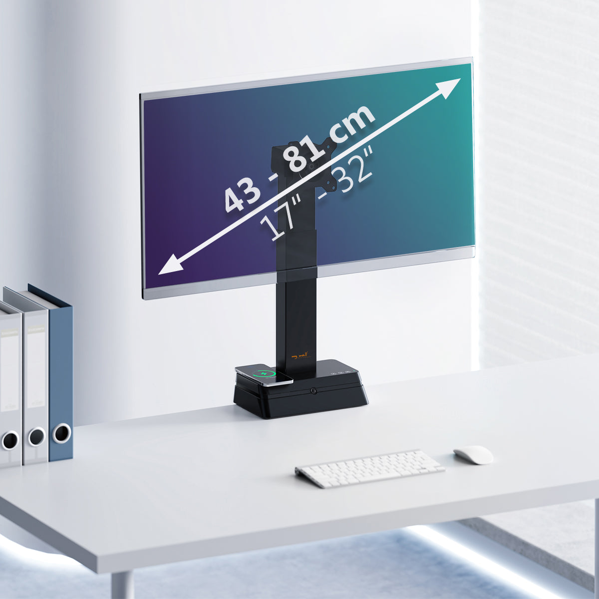 my wall Monitor Halterung mit Eye Level Höhenverstellung (HL 66-1 L)