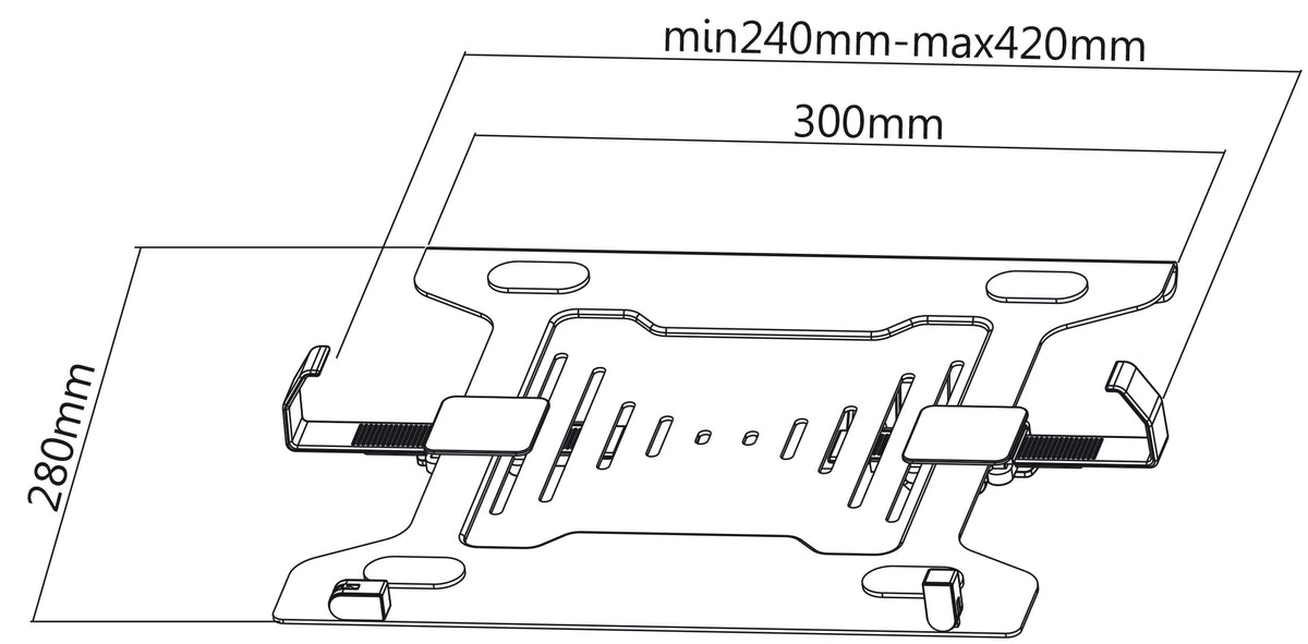 my wall Laptop Adapter-Halterung (HLA 1 L)