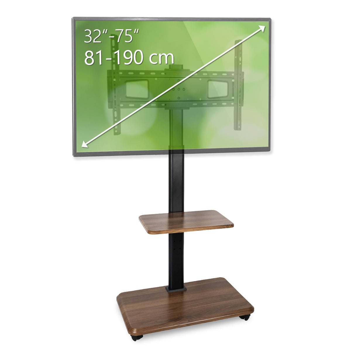 my wall TV Ständer mit Rollen höhenverstellbar (HP 130 L)