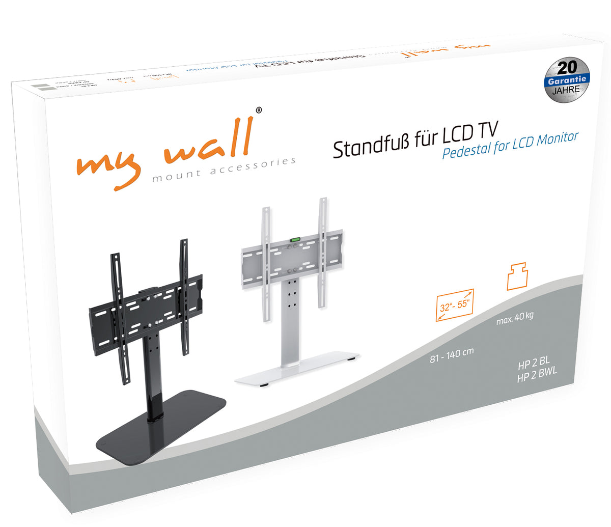 my wall Standfuß für LCD TV (HP 2 BL)