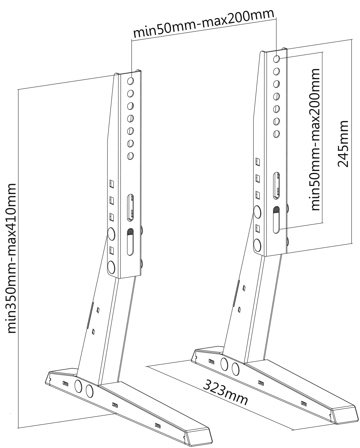 my wall Universal Standfuß für Flachbildschirme (HP 35 L)
