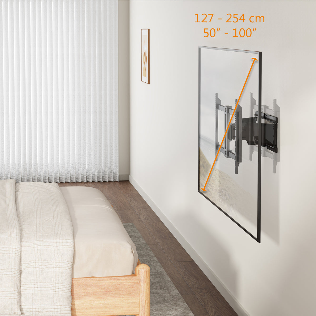 my wall TV Wandhalterung schwenkbar für XXL Fernseher (HP 46 L)