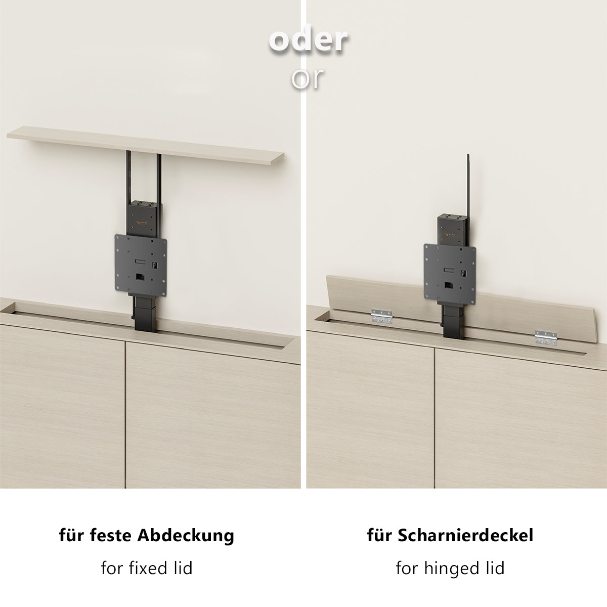 my wall Elektrischer TV Lift zum Hochfahren und Herunterlassen (HP 66 L)