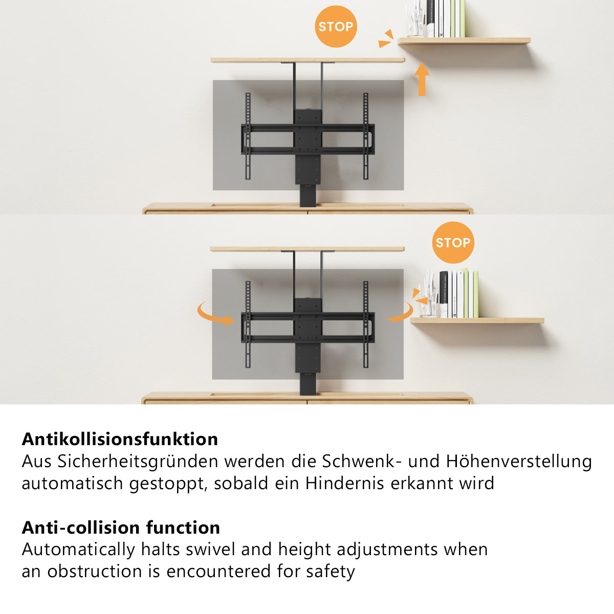 my wall Elektrisch drehbarer TV Lift (HP 67-2 L)
