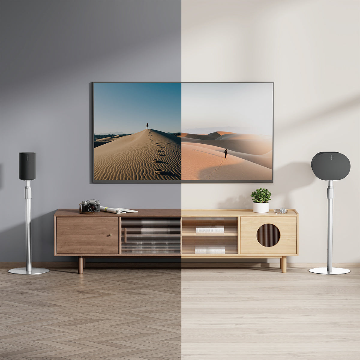 my wall Höhenverstellbarer Lautsprecherständer für Sonos Era 100, Era 100 SL & Era 300 (HS 49 WL)