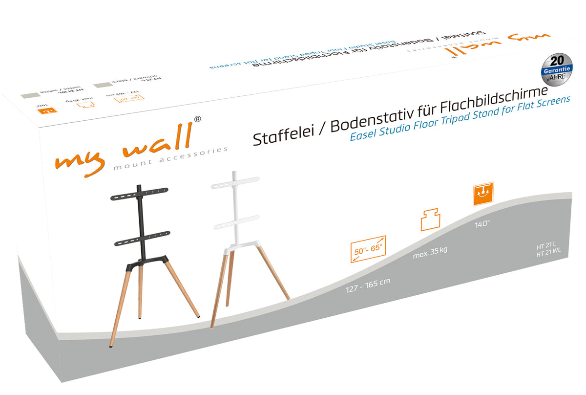 my wall Staffelei / Bodenstativ für Flachbildschirme (HT 21 L)