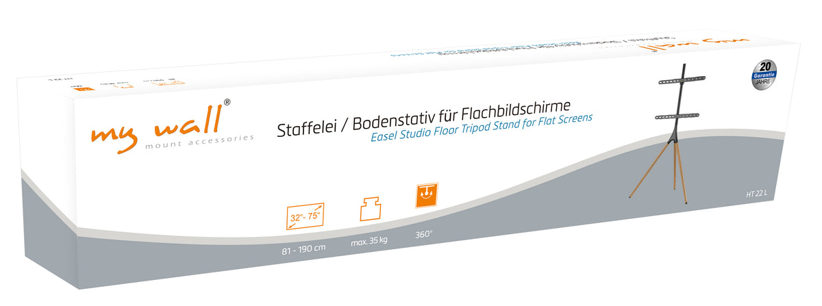 my wall Staffelei / Bodenstativ für Flachbildschirme (HT 22 L)
