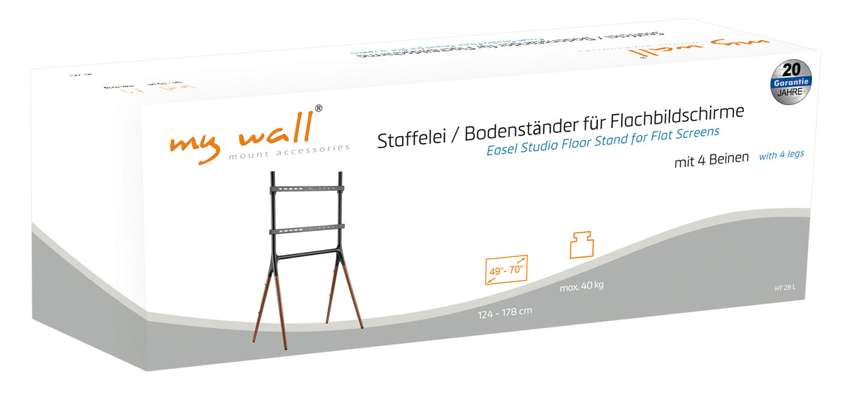 my wall Staffelei / Bodenstativ für Flachbildschirme (HT 28 L)