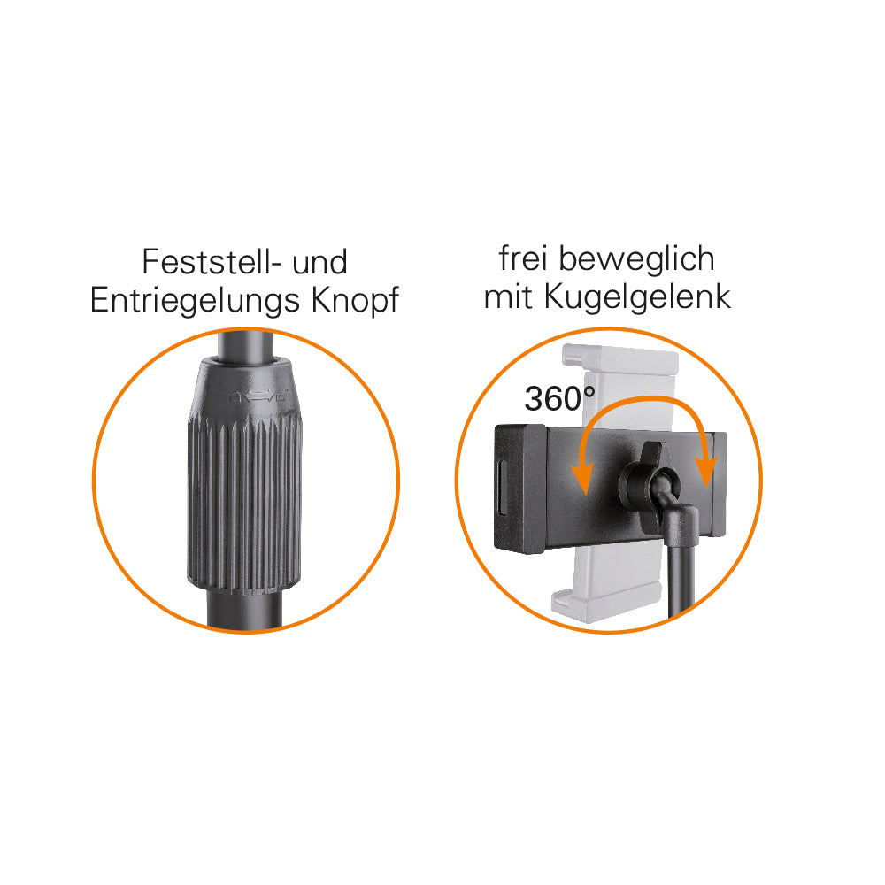 my wall Höhenverstellbarer Tischständer für Tablets und Smartphones (HT 30 L)