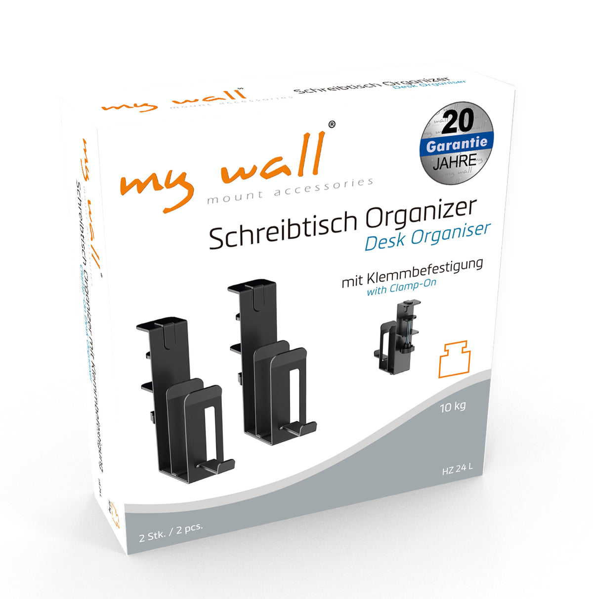my wall Schreibtisch Organizer mit Klemmbefestigung (HZ 24 L)