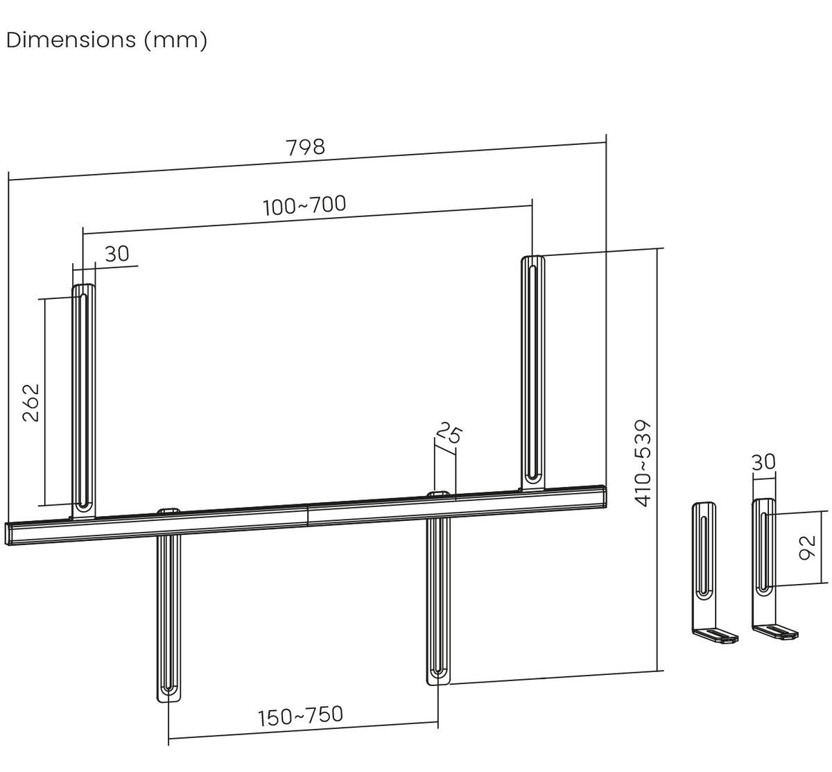 my wall Universal Soundbar Halterung (HZ 33 L)