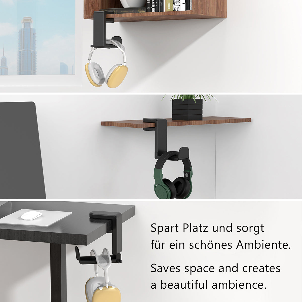 my wall Universal Haken mit Klemmbefestigung (HZ 55 L)