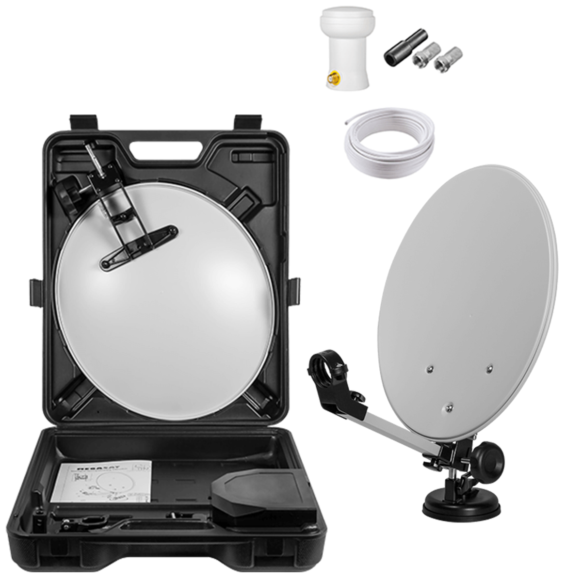 camping sat anlage 35 cm Spiegel | Single LNB 0,1 dB | Kabel, Saugfuß & Koffer Category:E Bikes MTB Cross Fully_KMC E500EPT Jerbor Premium Foot Pegs Größe:Da'Bush 42 g